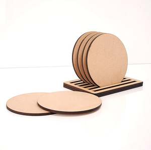 Top Quality Customize Coaster MANGO <b>WOODEN</b> BARK COASTER ROUND SHAPE Custom Heat Insulation Handcrafted Sublimation - Product Image 5