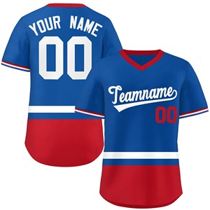 Maillot de baseball Maillots de baseball personnalisés Années 90 Street Hip-Hop Uniforme de softball absorbant la sueur Cardigan à manches courtes Baseball - Product Image 5