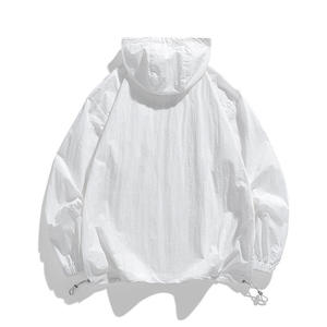 Aoyema-Jersey personalizado para hombre, chaqueta con capucha UPF 50, protección solar UV, camisa de manga larga Rash Guard, sólido, 100% algodón - Product Image 6