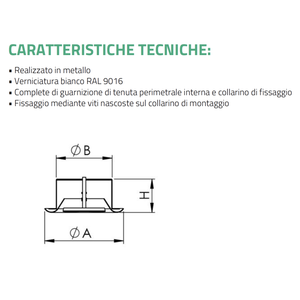 Válvula de Ventilación de Retorno de Aire Ajustable de Metal Pintado en Blanco Tecnosystemi para Rejillas y Grelas de Aire Acondicionado - Product Image 4