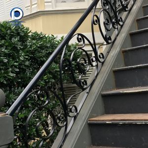 PRIMA Garden Railing <strong>Fence</strong> Pole Iron Heavy Duty Solid Iron <strong>Fence</strong> Wrought Iron <strong>Fence</strong> Decorative - Product Image 2