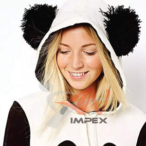 Sweat à capuche avec impression de logo personnalisée de qualité pour femmes Sweat-shirt à capuche imprimé Panda pour femmes - Product Image 4