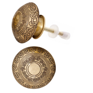 Marocain De Luxe Design Moderne En Laiton Gravé Bouton Artisanat Armoire Tirette Poignée pour Cuisine Salle De Bains Commode Tiroir De Rangement - Product Image 2