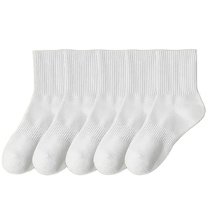 Unisex Custom <b>Dress</b> <b>Socks</b> Solid Color Breathable Cotton Blend - Product Image 1