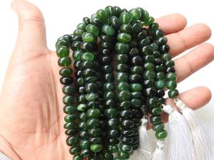 Cuentas Redondas Lisas de Serpentina Verde Hechas a Mano, Piedras Preciosas de Cristal Sueltas de 9-10 mm con Orificio de 0,5 mm para la Fabricación de Joyas, Hilo al por Mayor - Product Image 2