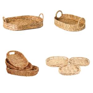 Juego de bandejas de nuevo diseño, mesa para servir algas marinas, bandeja de jacinto de agua, productos de organización para el hogar, juego de cubiertos - Product Image 1