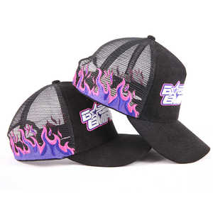 Écusson de broderie d'animaux personnalisé Casquettes de camionneur pour l'extérieur 5 Panel Gorras Mesh Sport Trucker Hats pour adultes - Product Image 6