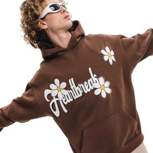 เสื้อฮู้ดพิมพ์ลายพัฟโฟมมีซิป400 GSM เสื้อฮู้ดพิมพ์ลายพัฟโลโก้ที่กำหนดเองฤดูหนาว - Product Image 2