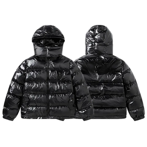 Nouvelle veste d'hiver matelassée pour homme, col montant en toile, logo frontal, style streetwear, premium, chaude, séchage rapide, respirante, rembourrage en coton - Product Image 5