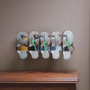 Nouvelles sandales Mojari pour hommes en cuir beige traditionnel, fabriquées à la main, semelle souple, à enfiler, Jutti, exportation d'artisanat indien, mode ethnique - Product Image 5