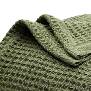 ผู้จัดจำหน่ายที่ดีที่สุดของผ้าห่มผ้าฝ้ายกันความร้อนที่มีโลโก้ของคุณเองเทคนิคการถักสำหรับใช้เครื่องนอนจำนวนมากสำหรับขาย - Product Image 3