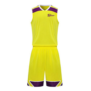 Uniformes de basket-ball sublimés respirants, tissu durable à séchage rapide, personnalisables pour les compétitions scolaires - Product Image 2