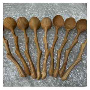 Natural <b>Wooden</b> Spoon Set From Vietnam Eco-Friendly <b>Cooking</b> <b>Utensils</b> Long Handle Kitchen Tools for Export and Retail - Product Image 1