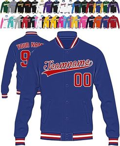 แจ็กเก็ตเบสบอลปักลายกำมะหยี่สำหรับทุกเพศเสื้อแจ็กเก็ตทีมโรงเรียน - Product Image 5