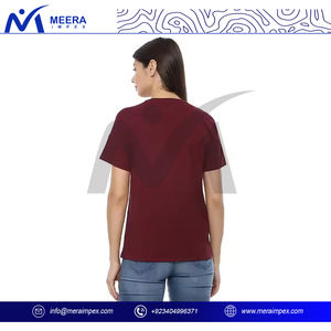 High Quality Women Cotton <b>T</b>-<b>Shirt</b> Plain Casual Tee Short Sleeve Fashion <b>Summer</b> Top <b>for</b> <b>Ladies</b> Daily Wear Street Outfit - Product Image 3