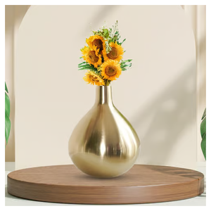 Atractivos jarrones de metal en formas modernas y artísticas, elegantes detalles de decoración para el hogar para sala de estar, bodas y decoraciones para eventos - Product Image 1