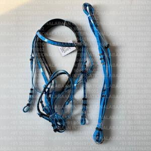 Brida de Carreras Ligera e Impermeable con Recubrimiento de PVC, Herrajes de Acero Inoxidable y Martingala para Entrenamiento de Caballos - Product Image 1