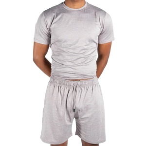Mens Stretch Breathable Lightweight 100% Polyester Shirt <b>Shorts</b> Set for Fitness Gym Outdoor Training <b>Travel</b> Daily - Product Image 1
