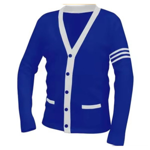 Suéteres de Fraternidad y Hermandad para Hombre, Personalizados al por Mayor, con Logotipo Bordado en Letras Griegas, de Algodón, con Botones, para Invierno - Product Image 4