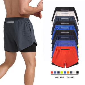 Custom Men's Compression Gym <b>Shorts</b> <b>with</b> <b>Liner</b> & Pocket Wholesale Solid Pattern Summer Sports <b>Running</b> Wear DDP shipping - Product Image 1