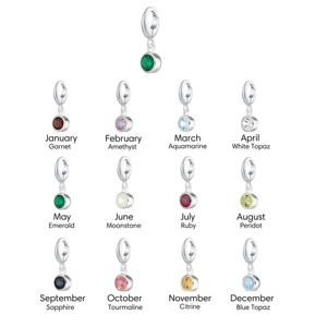 Abalorio de piedra natal redonda de Aguamarina de 5mm con cierre de Clip de 5x4mm, colgante de piedras preciosas pequeño hecho a mano de plata esterlina para la fabricación de joyas - Product Image 4