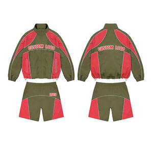 Ensembles coupe-vent courts ensembles coupe-vent courts pour hommes confortables ensembles coupe-vent faciles à porter veste coupe-vent et ensemble court - Product Image 3