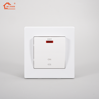Nouvelle Conception Série H3 Interrupteur Mural Simple Pôle Standard Britannique 16A 250V 1/2/3/4 Gang 1/2 Voie Panneau Plastique Électrique Domestique