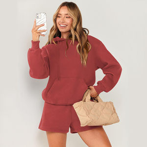 OEM Pakistan Made Women's Cotton <b>Fleece</b> <b>Hoodie</b> Casual Winter Sweatshirt with Customized Front Logo ODM Made Pakistan - Product Image 2