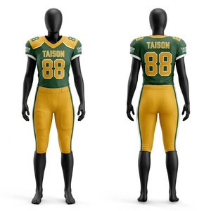 Premium Women American Football Uniform <b>Maroon</b> White Compression Stretch Jersey GSM Athletic Panel Design Custom Logo Heat Press - Product Image 5