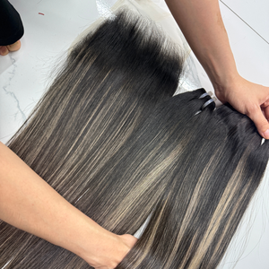 Top vente en gros 8-32 pouces vietnamien cheveux bruts dentelle frontale perruque textures droites HD pour les femmes noires non traitées Hd dentelle frontale perruque - Product Image 4