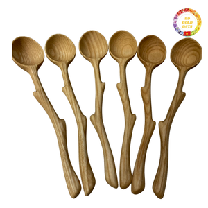 Cuchara de Madera en Forma de Corazón con Mango Largo, Ecológica para Cocinar, Remover y Servir - Product Image 5