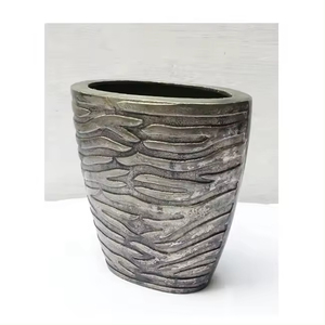 Pot de fleur de qualité supérieure en aluminium métal élégant Vase à fleurs maison dîner décoration de table Vase à fleurs en métal - Product Image 2