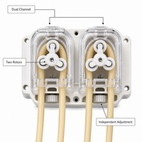 Pompe péristaltique G10-2J+PT15 (aluminium + acier inoxydable) pour analyseur de qualité de l'eau du condenseur CEMS |   Pompe doseuse de laboratoire