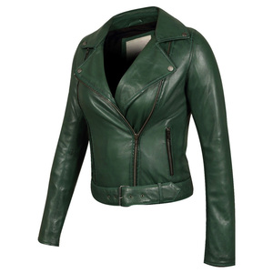 Chaqueta de Cuero Genuino para Mujer, Diseño y Color Personalizables, Chaquetas de Cuero para Mujer Adulta - Product Image 1
