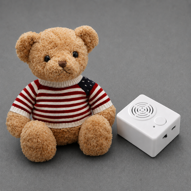 HAOMING Sound Module Voice Box Push Button Audio Playback Player for Stuffed Animals Plush Toy Teddy Bear Custom Message Gift
