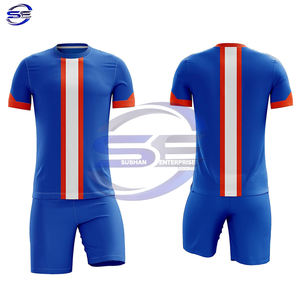 2024/25 conjunto de uniforme de fútbol de alta calidad personalizado al por mayor camiseta de equipo de fútbol con pantalones cortos de secado rápido nombre impreso para adultos - Product Image 1