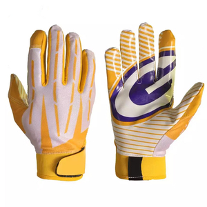 Prix de gros Gants récepteurs larges football américain super collants Gants récepteurs avec logo personnalisé Gants de rugby pour temps froid - Product Image 6