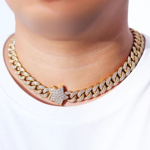 Cadena Cubana Estilo Hip Hop, Joyería Fina Personalizada, Cadena de Diamantes con Certificación GRA, Moissanita VVS, Collar de Lujo con Incrustaciones de Diamantes para Hombre - Product Image 2