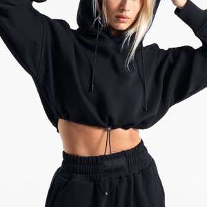 Conjunto Deportivo de Alta Calidad 2025, 100% Algodón, Sudadera con Capucha de Manga Larga y Pantalones, Elegante, Moderno y Transpirable para Mujer - Product Image 6