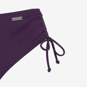 Conjunto de Bikini de Moda para Mujer, Logotipo Personalizado al por Mayor, Bikini Sexy con Push-Up, Cintura Alta, Bandeau, Halter, Bikini Sólido Más Vendido en Morado - Product Image 4