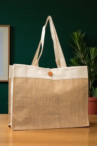 TerraNest personnalisé Durable Jute sac fourre-tout écologique fermeture éclair à la mode été femmes Shopping épaule fourre-tout réutilisable - Product Image 6