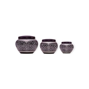 Bronze Paw Print Keepsake Urn Set for Pet <b>Memorial</b> with Smooth Finish and Loving Remembrance Design - Product Image 4