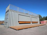 Magasin préfabriqué en conteneur, boutique modulaire pour centre commercial, rue commerçante et événements