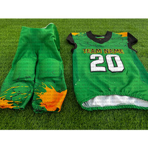 Maillots de football à manches courtes en mesh/spandex respirant, collection 2025, logo personnalisé, impression numérique, uniformes américains 2026 - Product Image 2