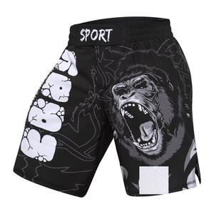 Pantalones cortos MMA atléticos suaves y cómodos para hombres, ropa de artes marciales de boxeo estirable de Color sólido para adultos - Product Image 5