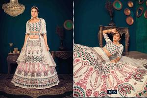 Georgette-lienzos con borde de encaje para boda, fiesta especial con interior para mujeres de la India - Product Image 2