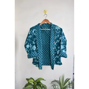 Blouson Bomber Réversible en Coton Imprimé pour Femme Vinayakam, Manches Longues, Style Varsity en Satin, Logo Personnalisable, Automne - Product Image 4