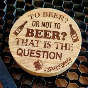 Personnalisation Design moderne Tapis carrés décoratifs durables Sous-verres en bois de hêtre et d'acacia - Product Image 3