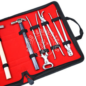 Kit d'outils de maréchal-ferrant en acier inoxydable vente en gros 10 couteaux de coupe de sabot avec boucle et crochet, tampon de coupe intelligent, arrache-ongles - Product Image 2