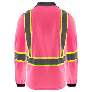 2025 Hi Vis logotipo personalizado trabajo seguridad Polo camiseta hombres más vendidos ropa de trabajo al aire libre Polos reflectante seguridad uniforme Polo camisetas - Product Image 2